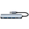 Tech-Protect V0-HUB 5in1 USB-A -hubi, harmaa