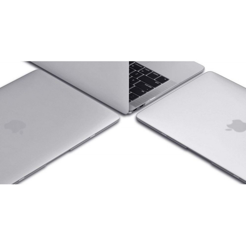 Tech-Protect SmartShell -kuori Apple MacBook Air 13 2022-2024 -malliin, glitter clear