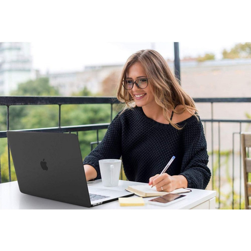 Tech-Protect SmartShell -kuori Apple MacBook Air 13 2022-2024 -malliin, glitter clear