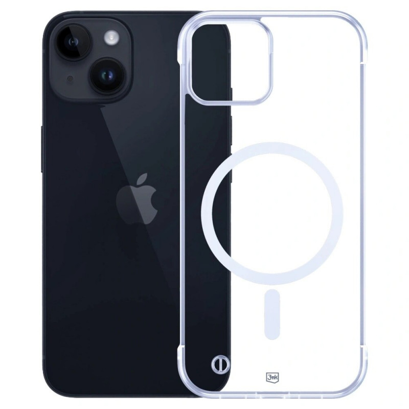 3mk Just20g MagCase Apple iPhone 14 -älypuhelinkotelo, läpinäkyvä