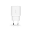Tech-Protect C20W 2-port seinälaturi PD 20W QC 3.0 USB-C-kaapelilla, valkoinen