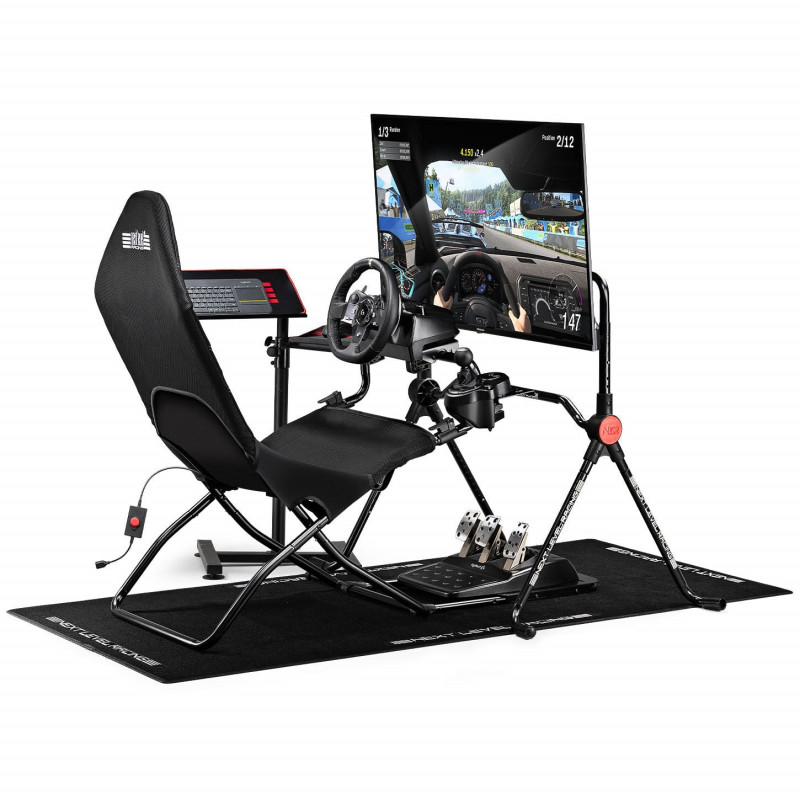Next Level Racing GTLite Air taitettava cockpit, SIMAERO-verkko, musta