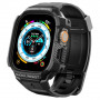 Spigen Rugged Armor Pro -ranneke ja kotelo Apple Watch Ultra 1 / 2 / 3 49 mm:lle, musta