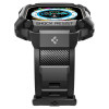 Spigen Rugged Armor Pro -ranneke ja kotelo Apple Watch Ultra 1 / 2 / 3 49 mm:lle, musta