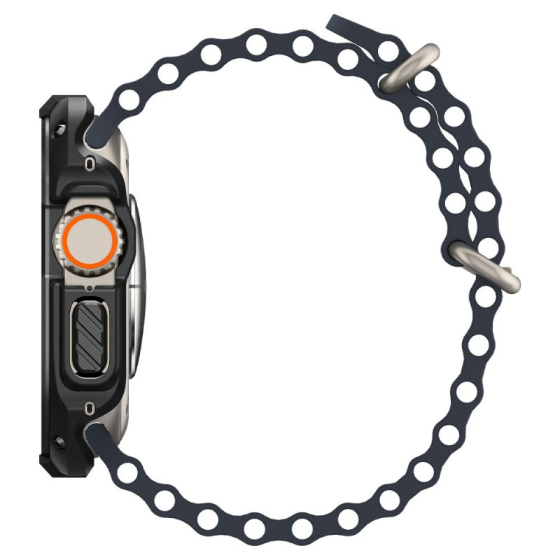 Spigen Tough Armor -suojakotelo Apple Watch Ultra 49 mm:lle, musta