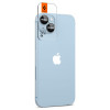 Spigen Optik.tR EZ Fit -kameran linssinsuojus Apple iPhone 14 / 14 Plus / 15 / 15 Plus -puhelimelle, musta (2 kpl)