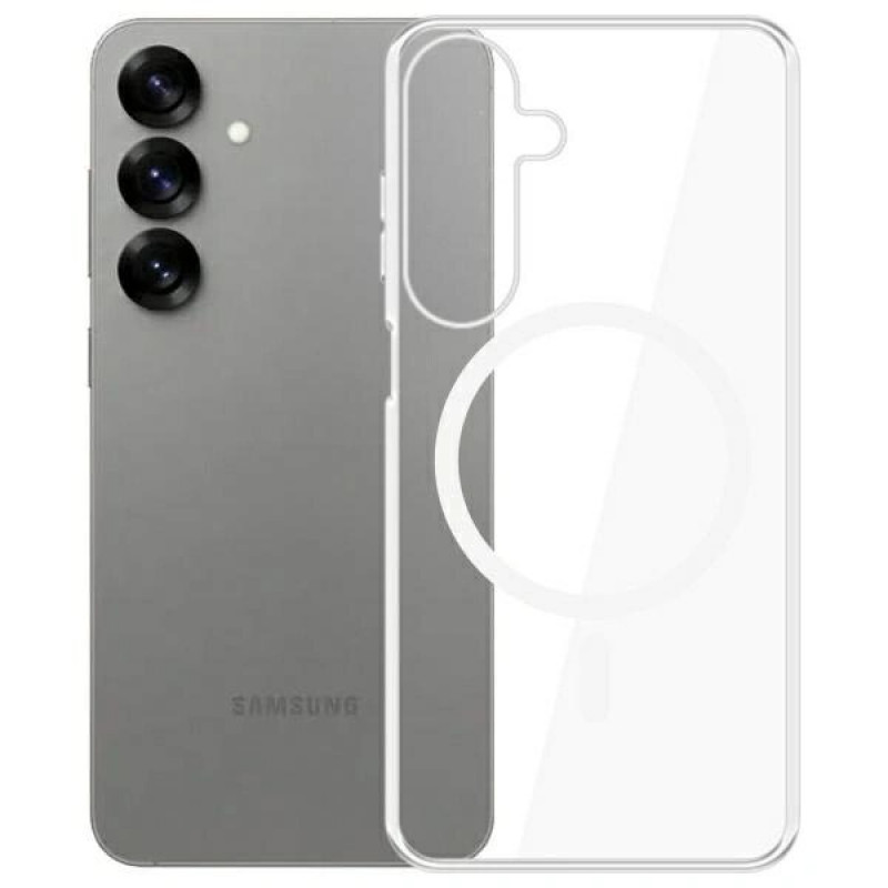 3MK Clear MagCase suojakotelo Samsung Galaxy S25+:lle, MagSafe, läpinäkyvä