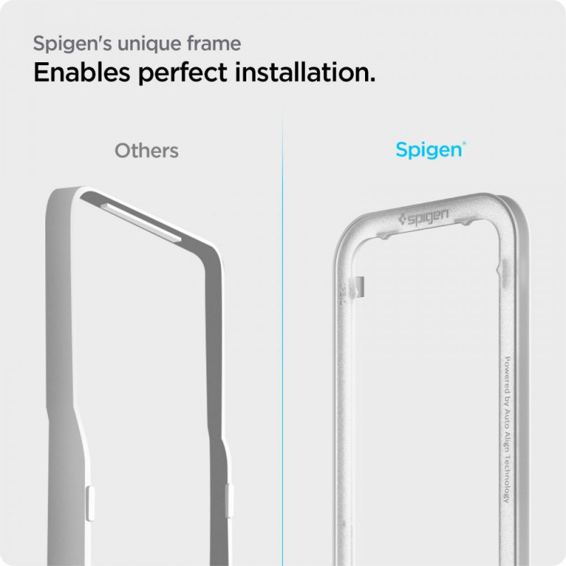 Spigen ALM Glass FC karkaistu lasi Apple iPhone 13 / 13 Pro / 14 -puhelimelle, musta