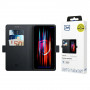 3MK Wallet Case -lompakkokotelo Samsung Galaxy S25:lle, musta