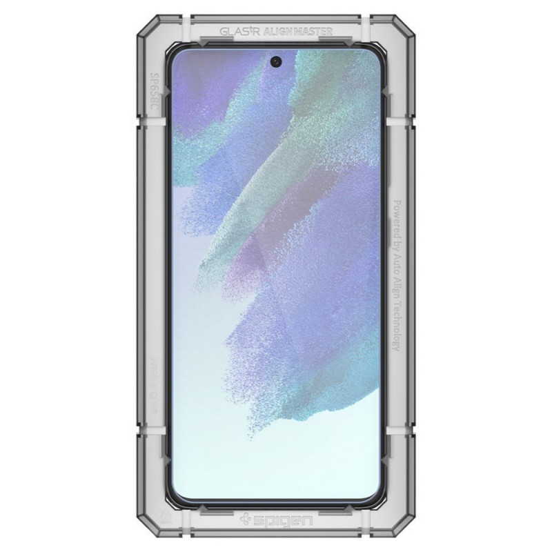 Spigen AlignMaster GLAS.tR karkaistu lasi Samsung Galaxy S21 FE -puhelimelle (2 kpl)