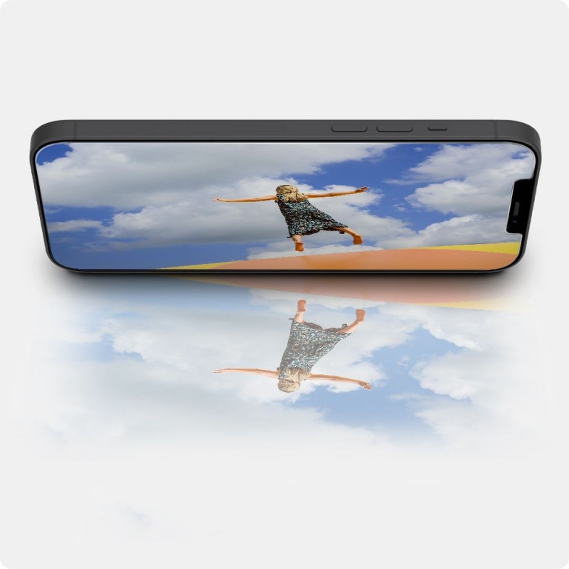 Spigen GLAS.tR EZ Fit karkaistu lasi Apple iPhone 12 / 12 Pro -puhelimelle (2 kpl)