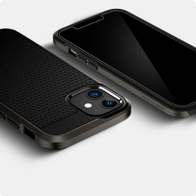 Spigen GLAS.tR EZ Fit karkaistu lasi Apple iPhone 12 / 12 Pro -puhelimelle (2 kpl)