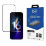 3MK HardGlass Max karkaistu lasi Apple iPhone 16 Plus, musta