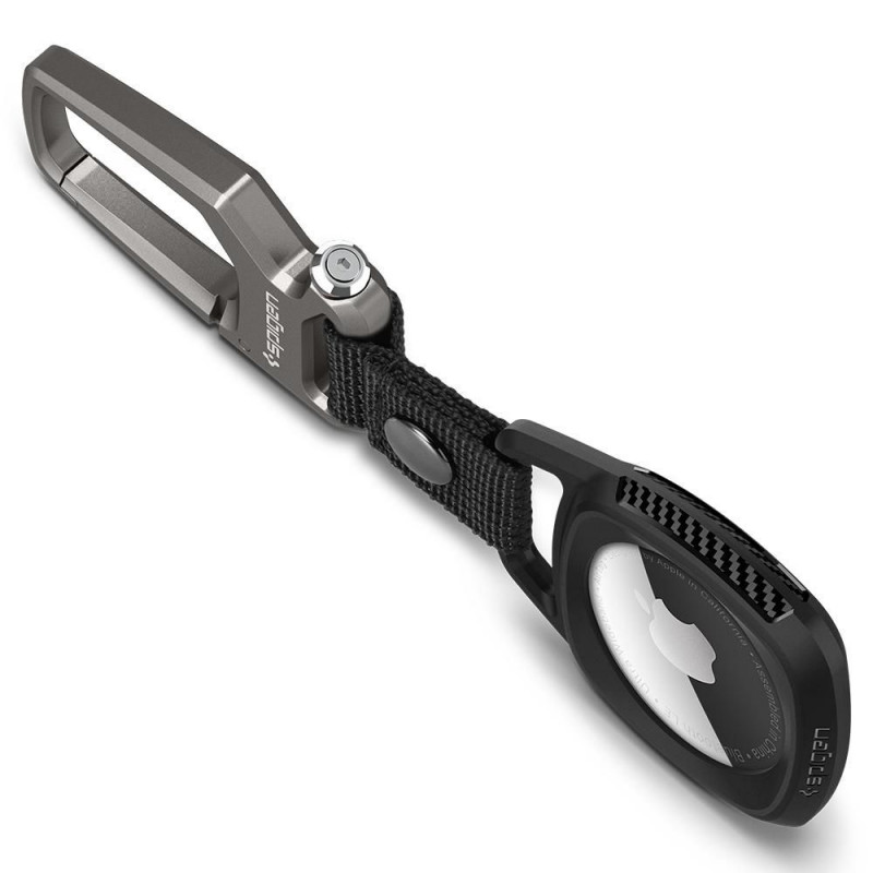 Spigen Rugged Armor -suojakotelo Apple AirTagille, matta musta