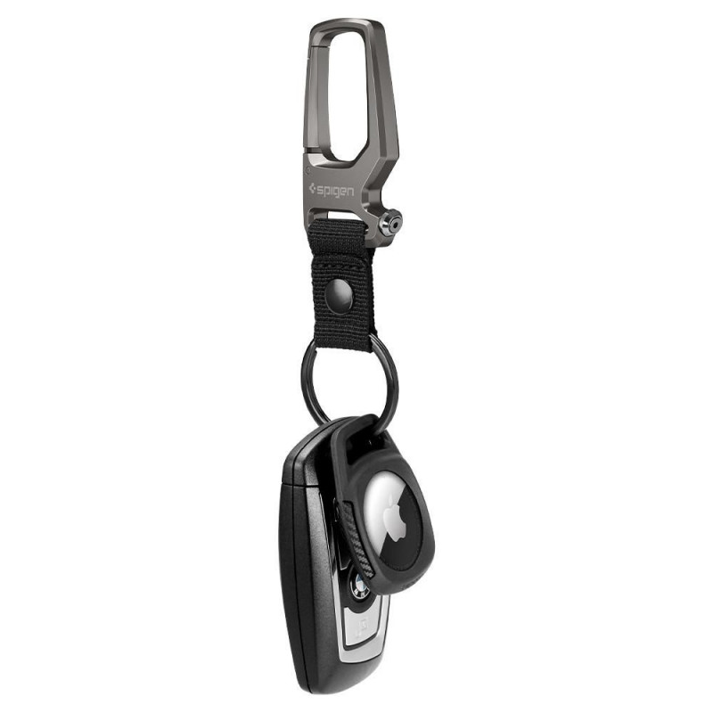 Spigen Rugged Armor -suojakotelo Apple AirTagille, matta musta
