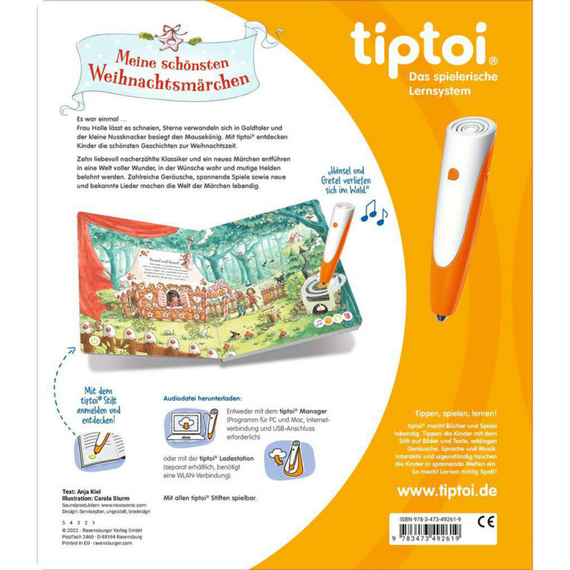 Ravensburger tiptoi Meine schönsten Weihnachtsmärchen, saksankielinen painos