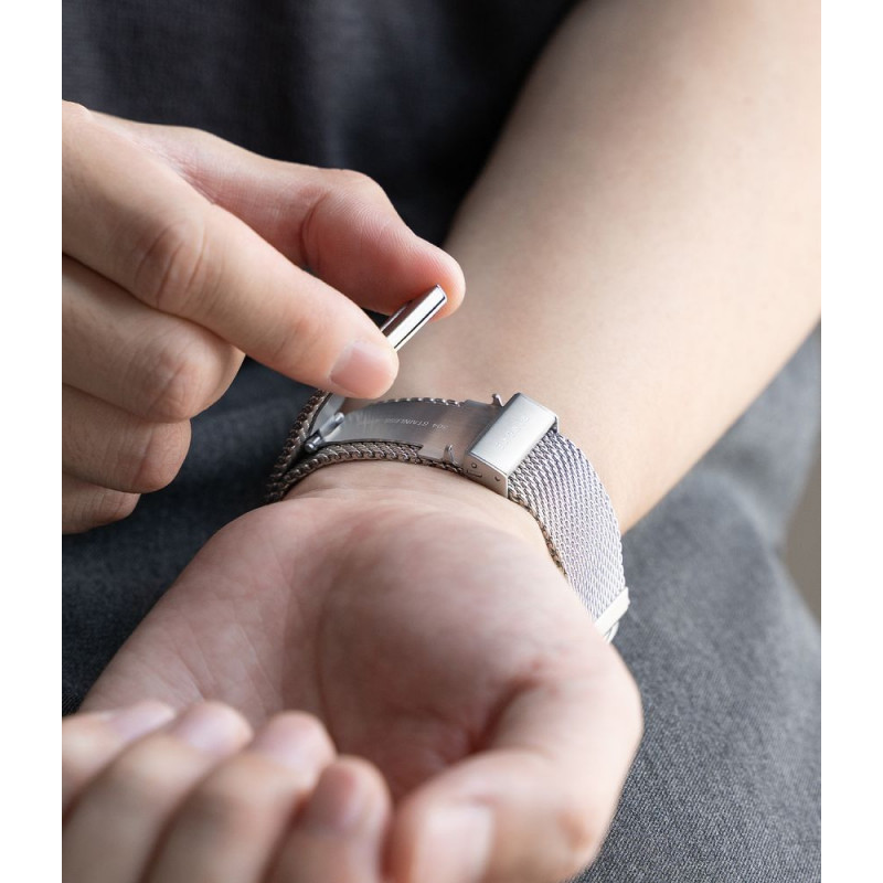 Ringke Metal One Mesh RGK12091 Apple Watch -ranneke, 44/45/46/49 mm, hopea