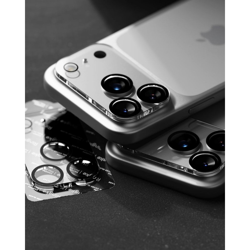 Ringke Camera Full Cover Apple iPhone 18 Pro -kameran linssinsuoja, 9H-karkaistu lasi, musta (2 kpl)