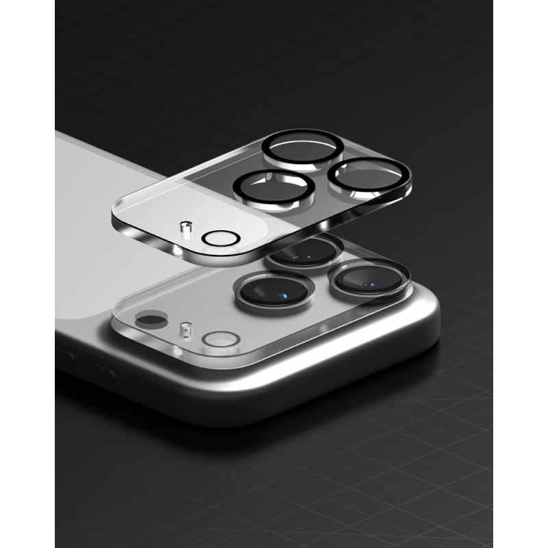 Ringke Camera Full Cover Apple iPhone 18 Pro Max -kameran linssinsuojus, 9H karkaistu lasi, musta (2 kpl)