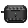 Spigen Rugged Armor ACS09822 -suojakotelo Apple AirPods Pro 3 -kuulokkeille, matta musta