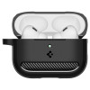 Spigen Rugged Armor ACS09822 -suojakotelo Apple AirPods Pro 3 -kuulokkeille, matta musta