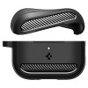 Spigen Rugged Armor ACS09822 -suojakotelo Apple AirPods Pro 3 -kuulokkeille, matta musta
