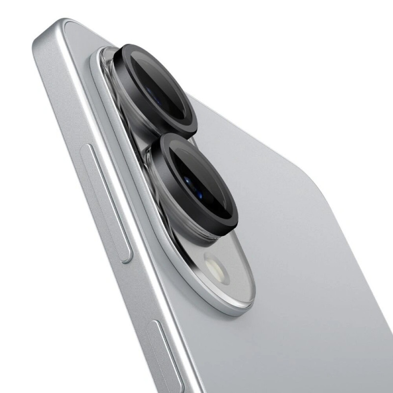 Spigen Optik Pro Glas.tR EZ Fit AGL09413 -kameransuojus Samsung Galaxy S25 Edge -puhelimeen, musta (2 kpl)