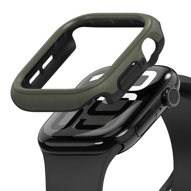 Ringke Onyx -suojakotelo Apple Watch 10 / 11 46 mm:lle, tummanvihreä