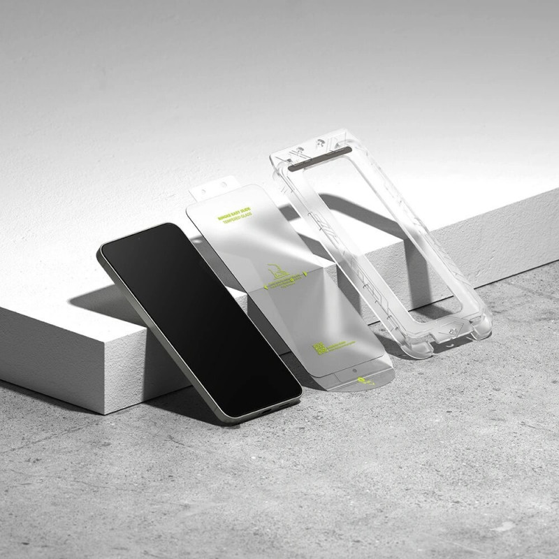 Ringke Easy Slide karkaistu lasi Samsung Galaxy S24 / S25 -puhelimelle, kirkas (2 kpl)