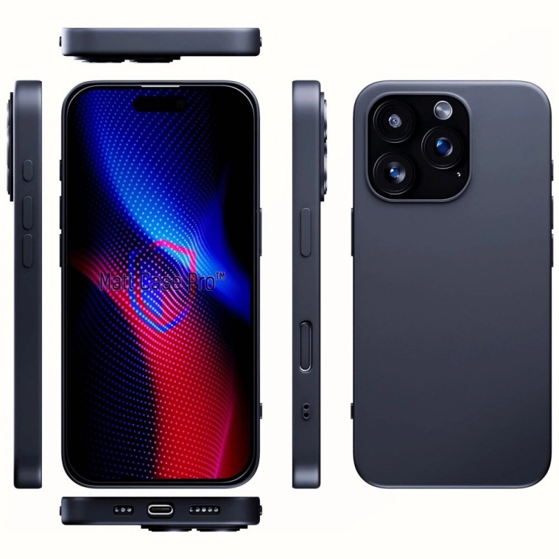 3MK Matt Case Pro Apple iPhone 16 Pro -suojakotelo, musta