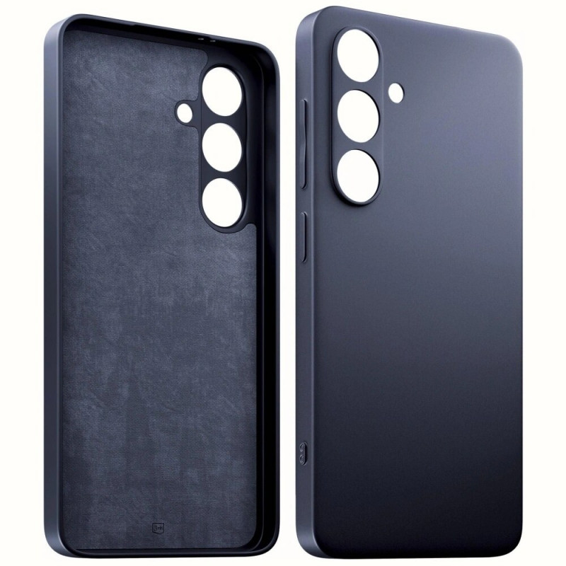 3MK Matt Case Pro suojakotelo Samsung Galaxy S24 FE -puhelimelle, musta