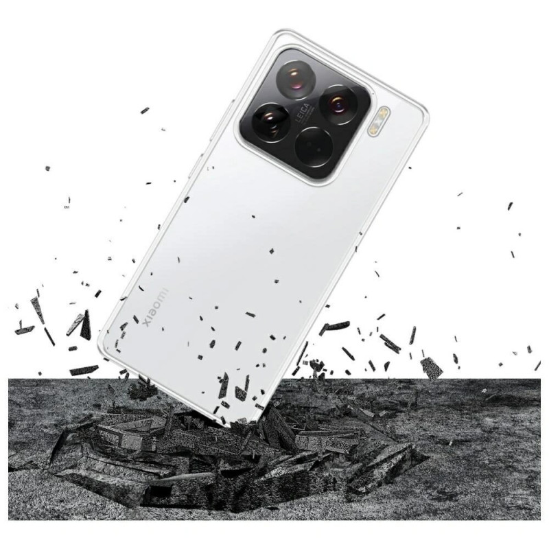 3MK Clear Case suojakuori Xiaomi 15 -puhelimelle, läpinäkyvä