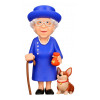 Minix Queen Elizabeth - Queen Elizabeth II With Corgi -keräilyfiguuri