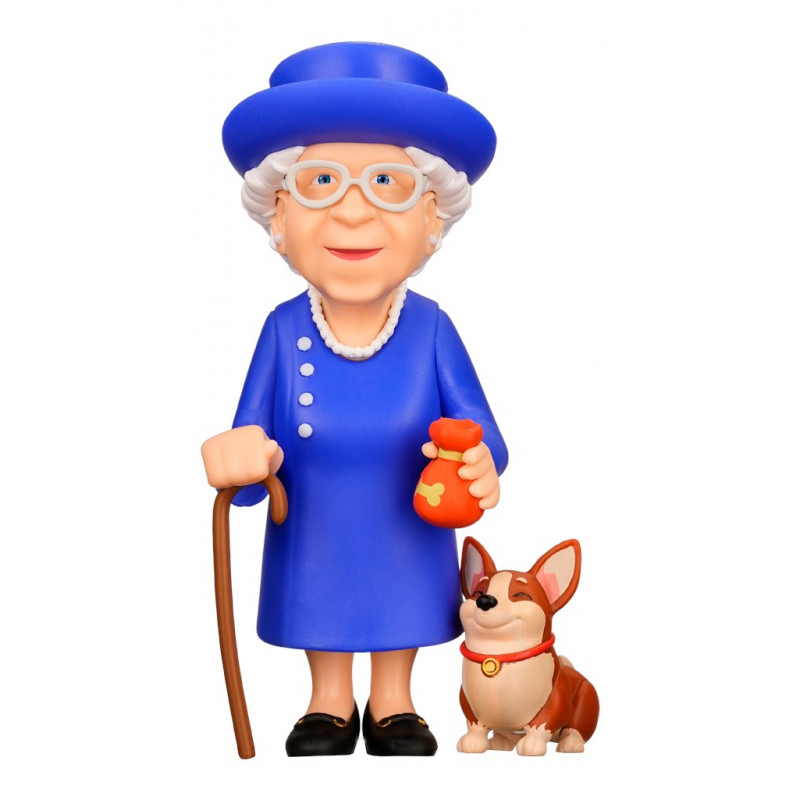 Minix Queen Elizabeth - Queen Elizabeth II With Corgi -keräilyfiguuri
