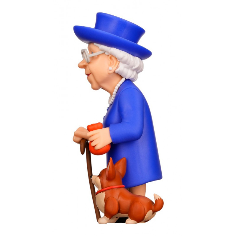 Minix Queen Elizabeth - Queen Elizabeth II With Corgi -keräilyfiguuri