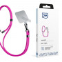 3MK EasyClip -puhelinranneke, pinkki/musta