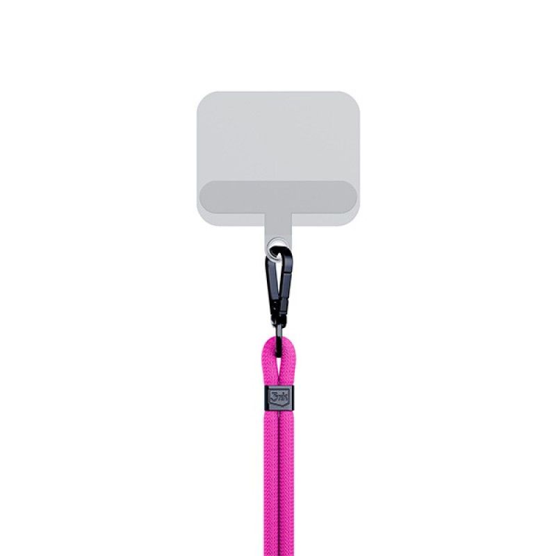 3MK EasyClip -puhelinranneke, pinkki/musta