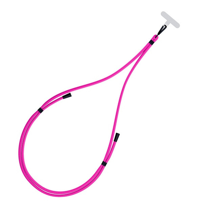 3MK EasyClip -puhelinranneke, pinkki/musta
