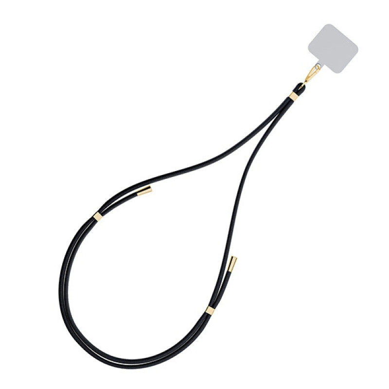 3MK EasyClip puhelinranneke, musta / kulta