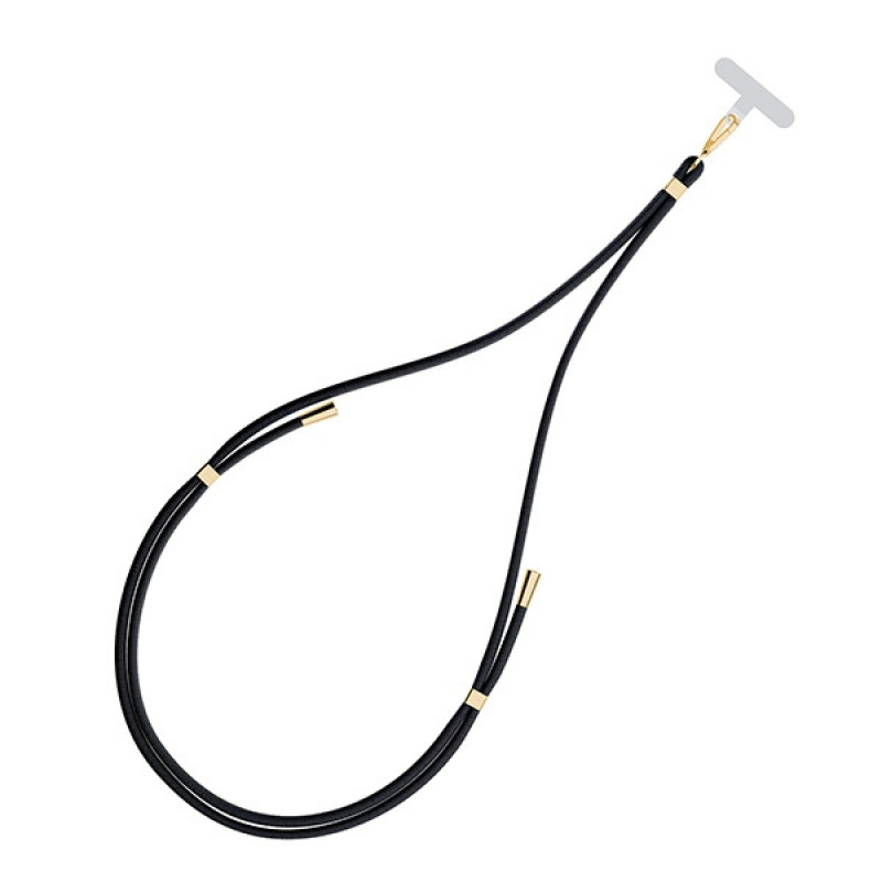 3MK EasyClip puhelinranneke, musta / kulta