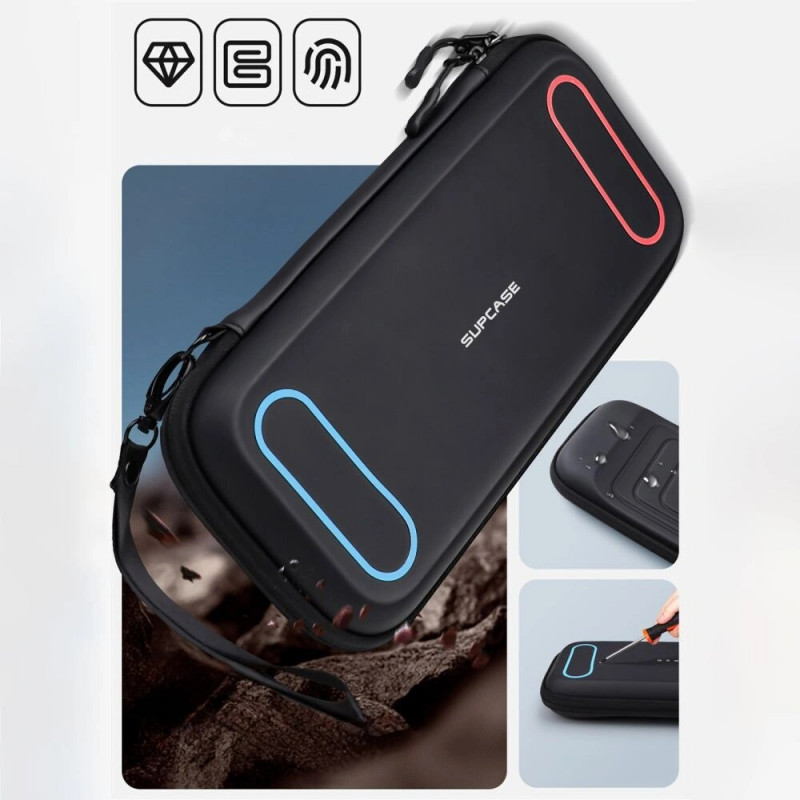 Supcase Carrying Mini -kantolaukku Nintendo Switch 2 -konsolille, musta