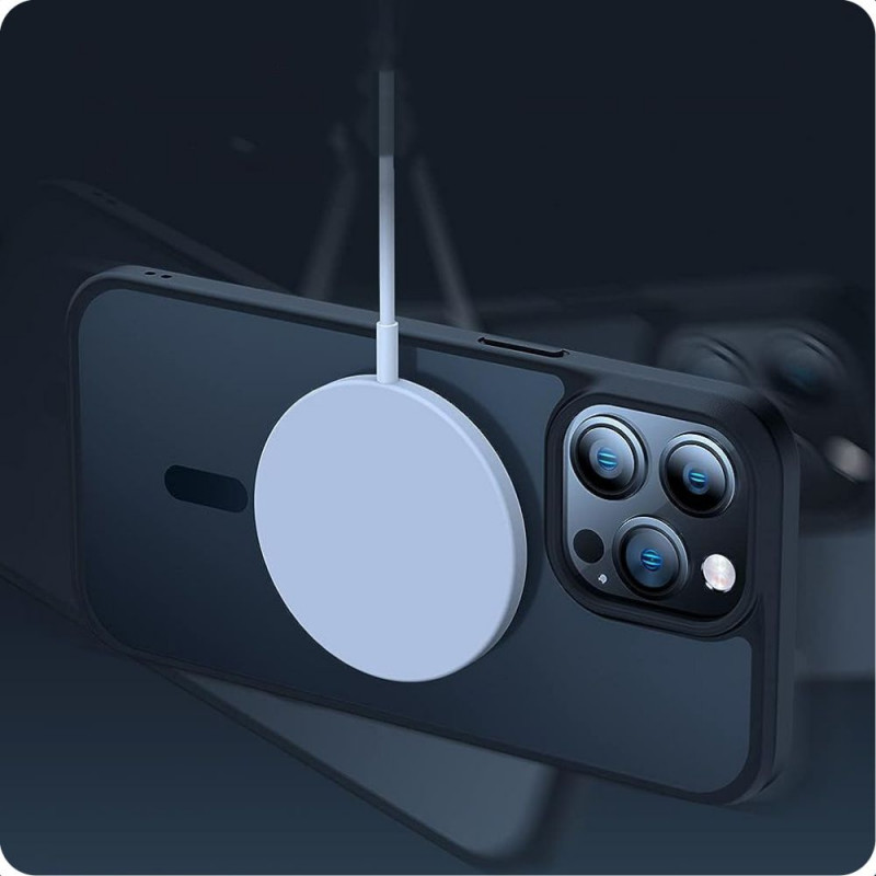 Tech-Protect Magmat MagSafe THP2283 -kuori Apple iPhone 15 Pro -puhelimelle, matta musta