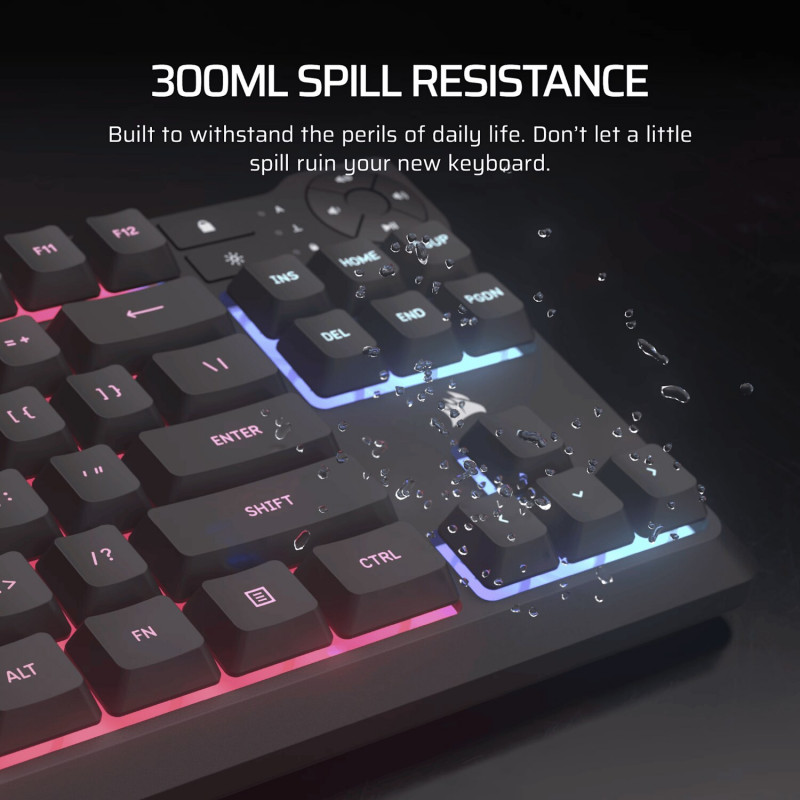 Corsair K55 CORE TKL RGB -pelikuulokkeet ja -näppäimistö