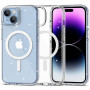 Tech-Protect FlexAir Hybrid MagSafe -suojakotelo Apple iPhone 15:lle, glitter clear