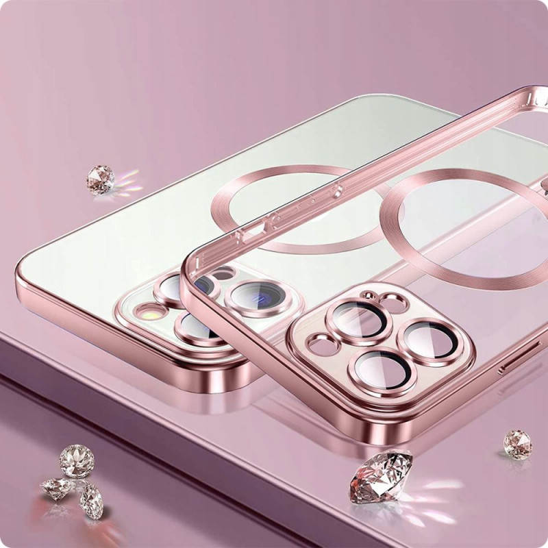 Tech-Protect MagShine MagSafe -suojakotelo Apple iPhone 12:lle, musta