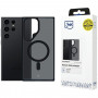 3MK Smoke MagCase suojakotelo Samsung Galaxy S23 Ultra -puhelimelle, puoliläpinäkyvä