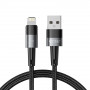 Tech-Protect UltraBoost USB-A/Lightning-kaapeli 12W 2.4A 100 cm, harmaa
