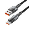 Tech-Protect UltraBoost USB-A/USB-C-kaapeli 66W 6A 200 cm, harmaa