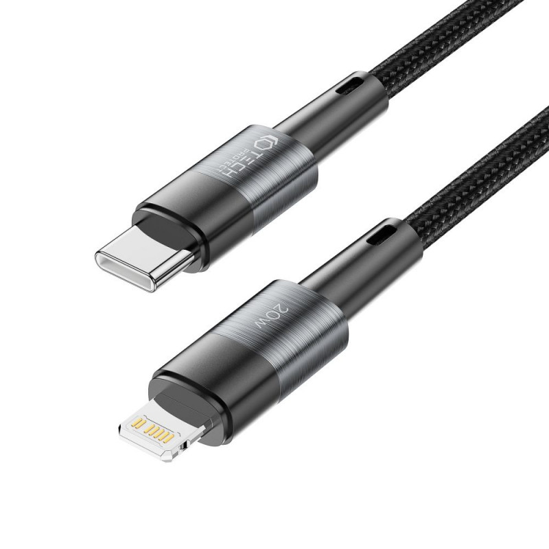 Tech-Protect UltraBoost USB-C/Lightning-kaapeli PD 20W 3A 200 cm, harmaa
