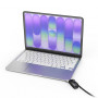 Compulocks Ledge Adapter MacBook Neo MBALDGN01CL -sovitin, yhdistelmäkaapelilukolla (kulmalukko)
